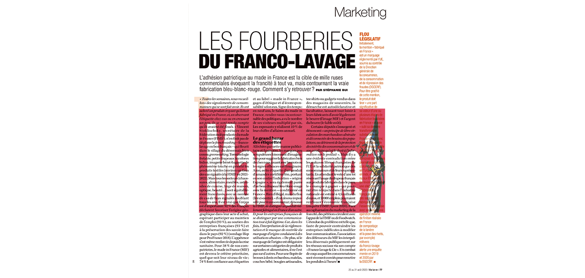 « LES FOURBERIES DU FRANCO-LAVAGE »