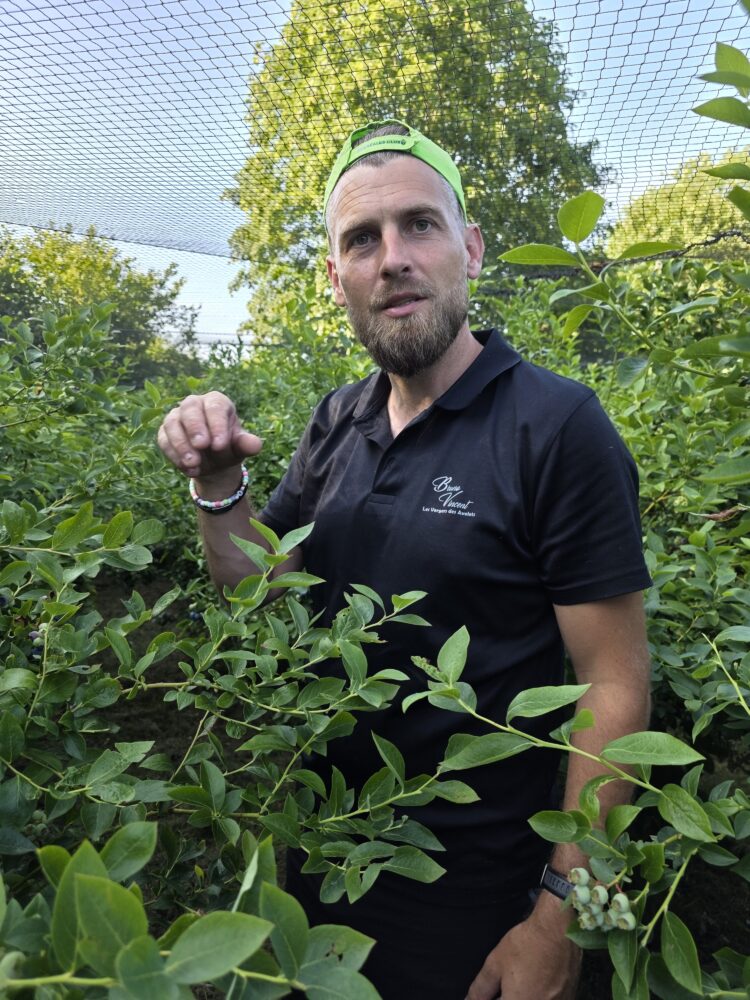 Dans les Hautes Vosges, Bruno Vincent a transformé la myrtille en art total : liqueurs qui réchauffent, jus qui réveillent, confitures qui consolent, bières qui surprennent... C'est comme un poisson dans l'eau qu'il aime se retrouver dans ses vergers où il a grandit.