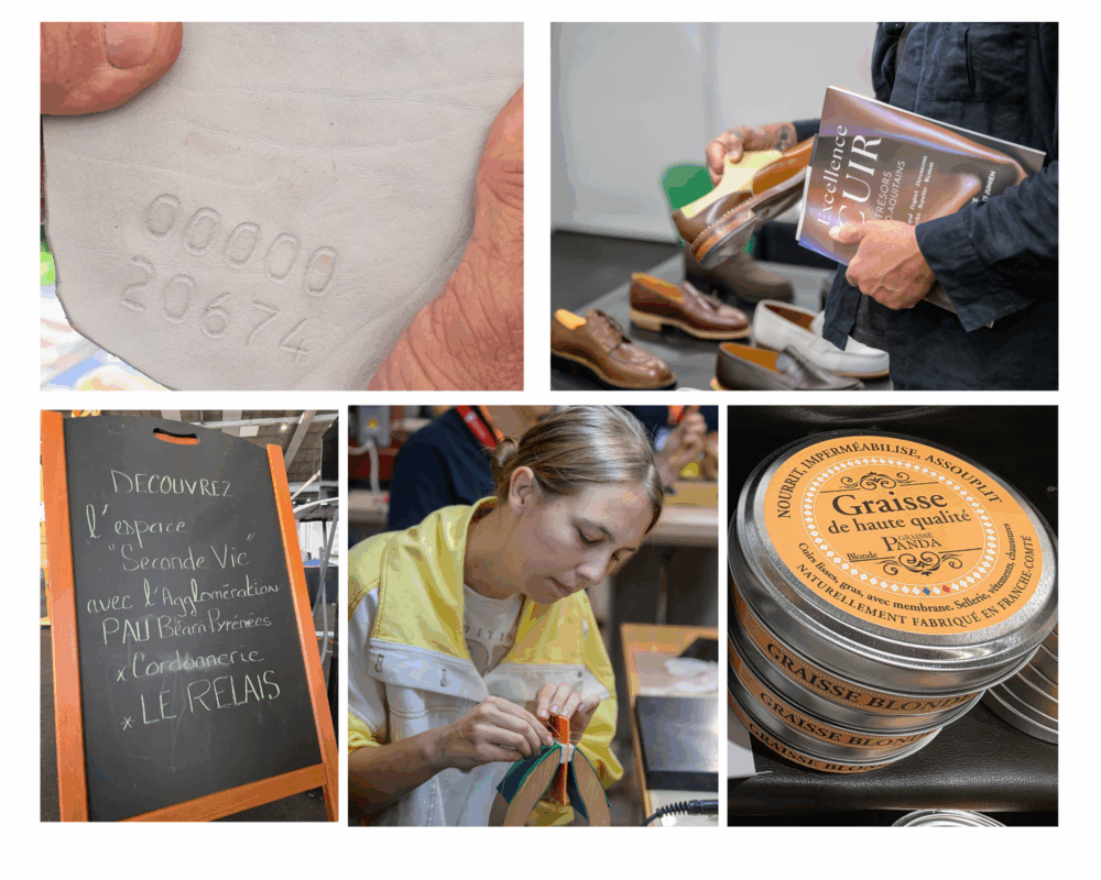 De l'élevage à la création, en passant par ce qui prolonge la durée de vie des produits - réparation, seconde main, entretien - le salon des Portes du Cuir sensibilise le grand public au travail du cuir et à ses métiers. Sont proposés aussi des ateliers d'initiation.